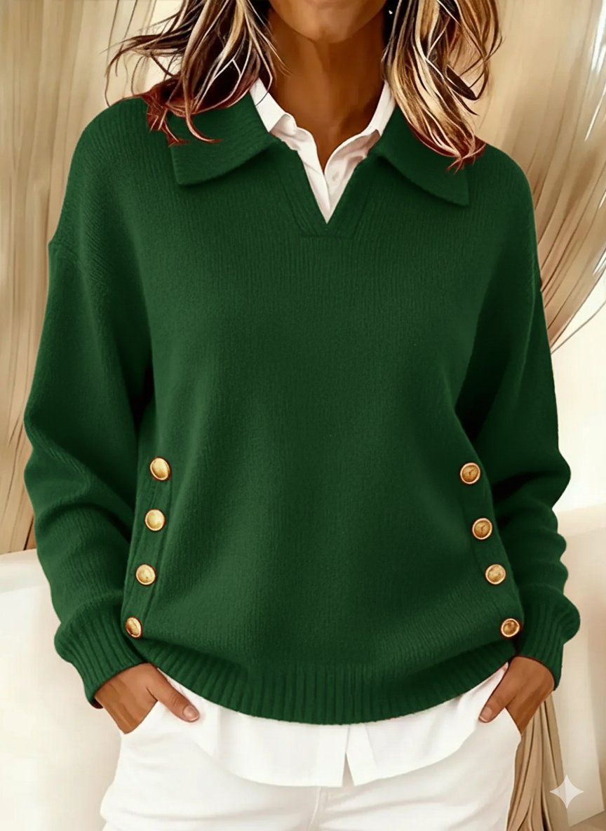 Montserrat | Jersey con Cuello Polo y Botones