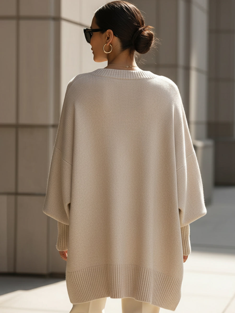 Julia | Jersey Oversize de Escote Amplio
