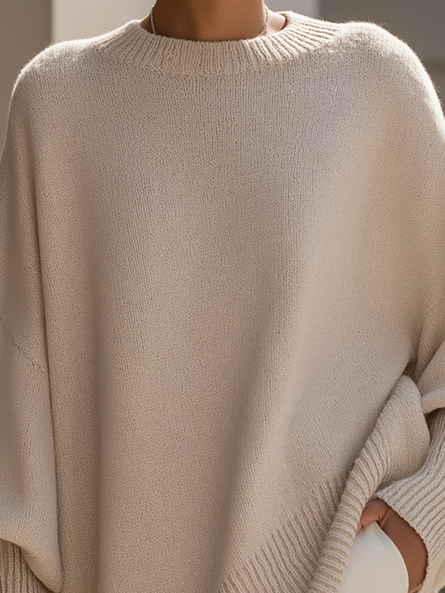 Julia | Jersey Oversize de Escote Amplio