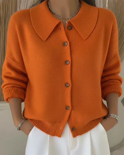 Victoria | Cárdigan con Cuello Camisero