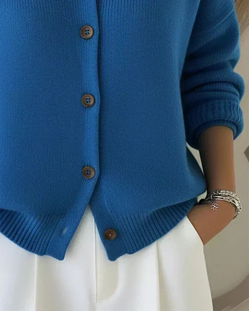 Victoria | Cárdigan con Cuello Camisero