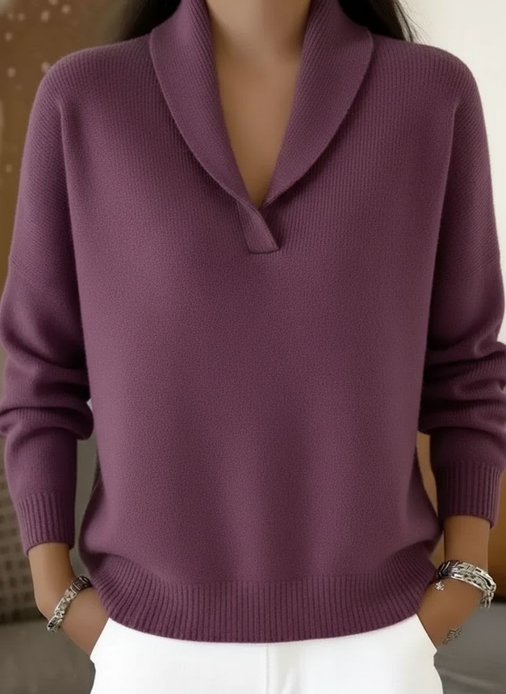 Pilar | Jersey de Cuello de Pico
