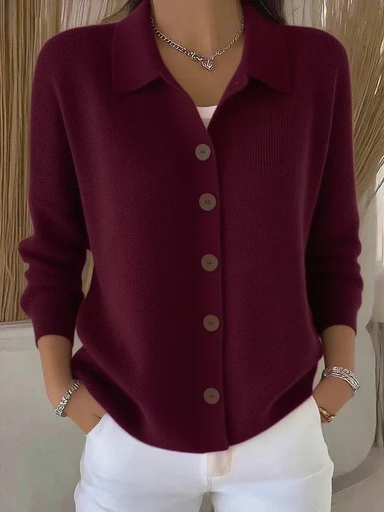 Mercedes | Cárdigan con Cuello y Botones