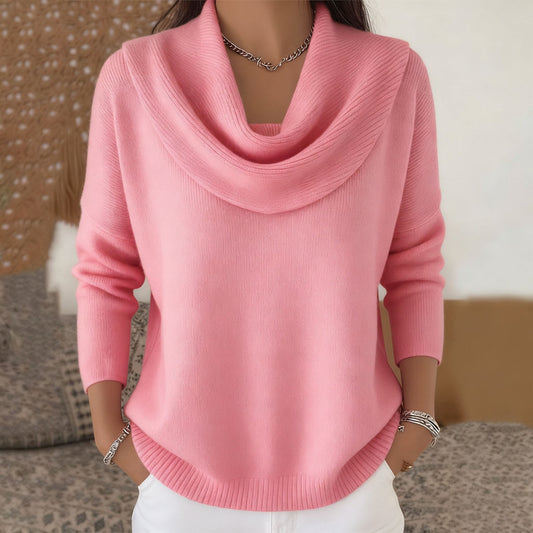 Inés | Jersey con Cuello Drapeado