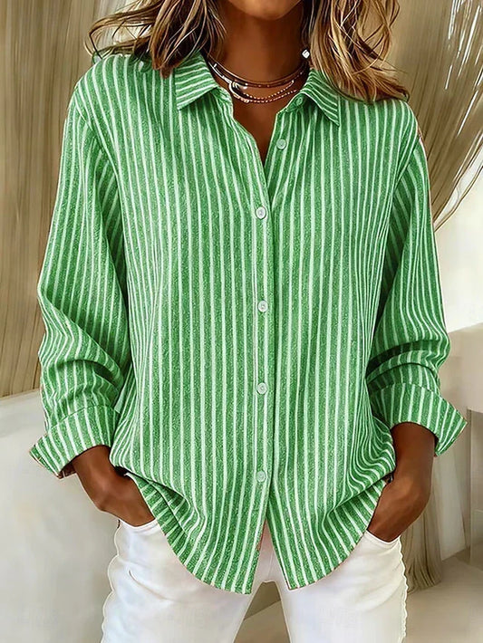 Beatriz | Camisa de Rayas con Botones