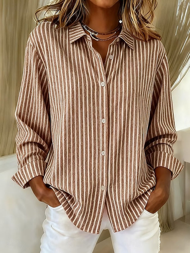 Beatriz | Camisa de Rayas con Botones