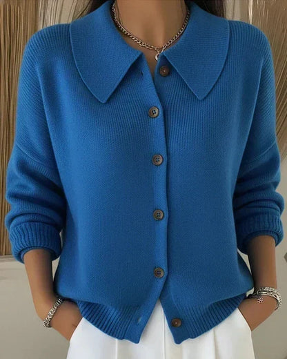 Victoria | Cárdigan con Cuello Camisero