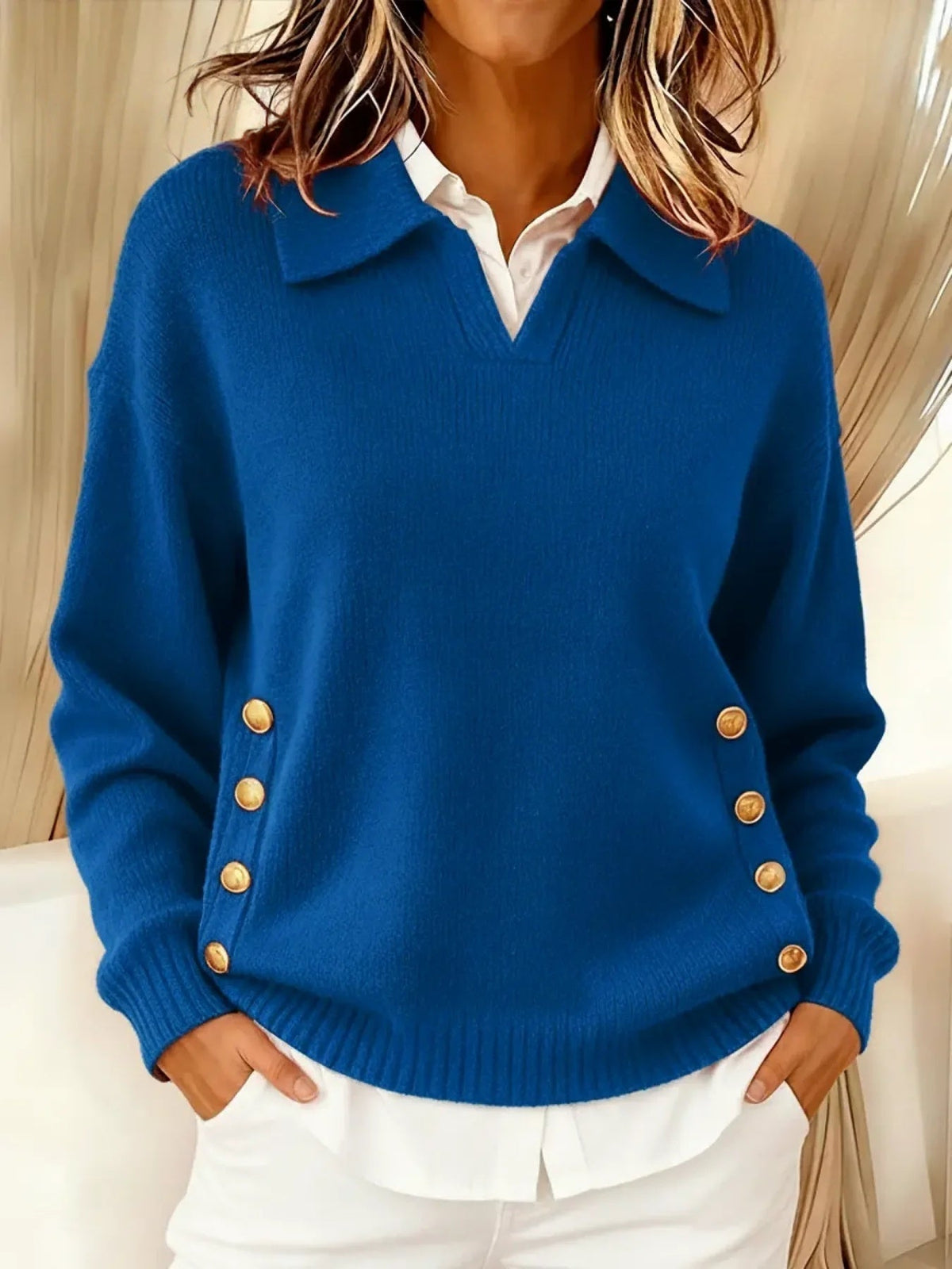 Montserrat | Jersey con Cuello Polo y Botones